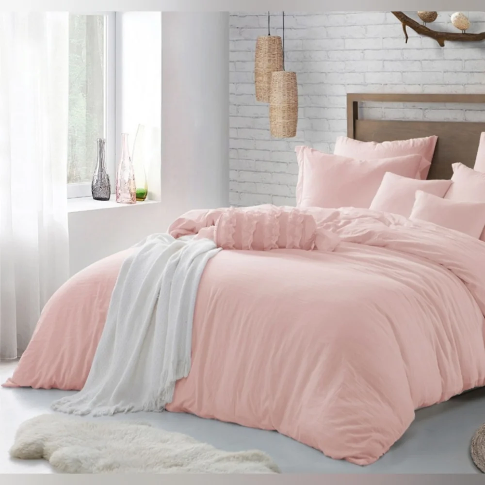 🎀 🌸✨️Swift Home - Luxurious Pink 3pc Duvet Cover Set